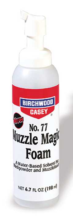 Birchwood Casey No.77 MUZZLE MAGIC FOAM Black Powder Barrel Cleaner content 198 ml.